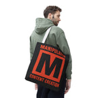 Manipulated Content Tote Bag, Inspirational Gift, Eco-Friendly Shopping Bag