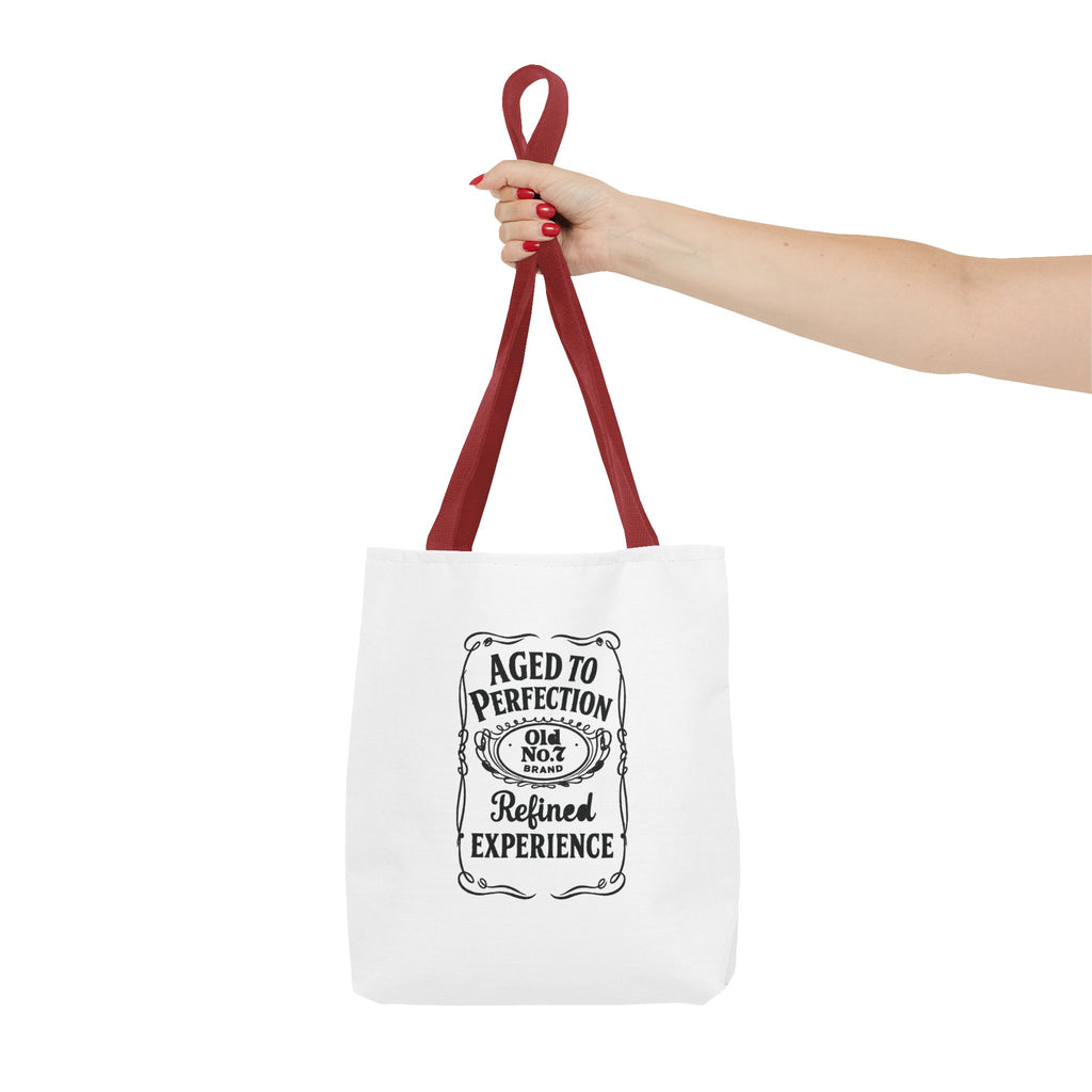 Aged to perfection Tote Bag, Inspirational Gift, Eco-Friendly Shopping Bag