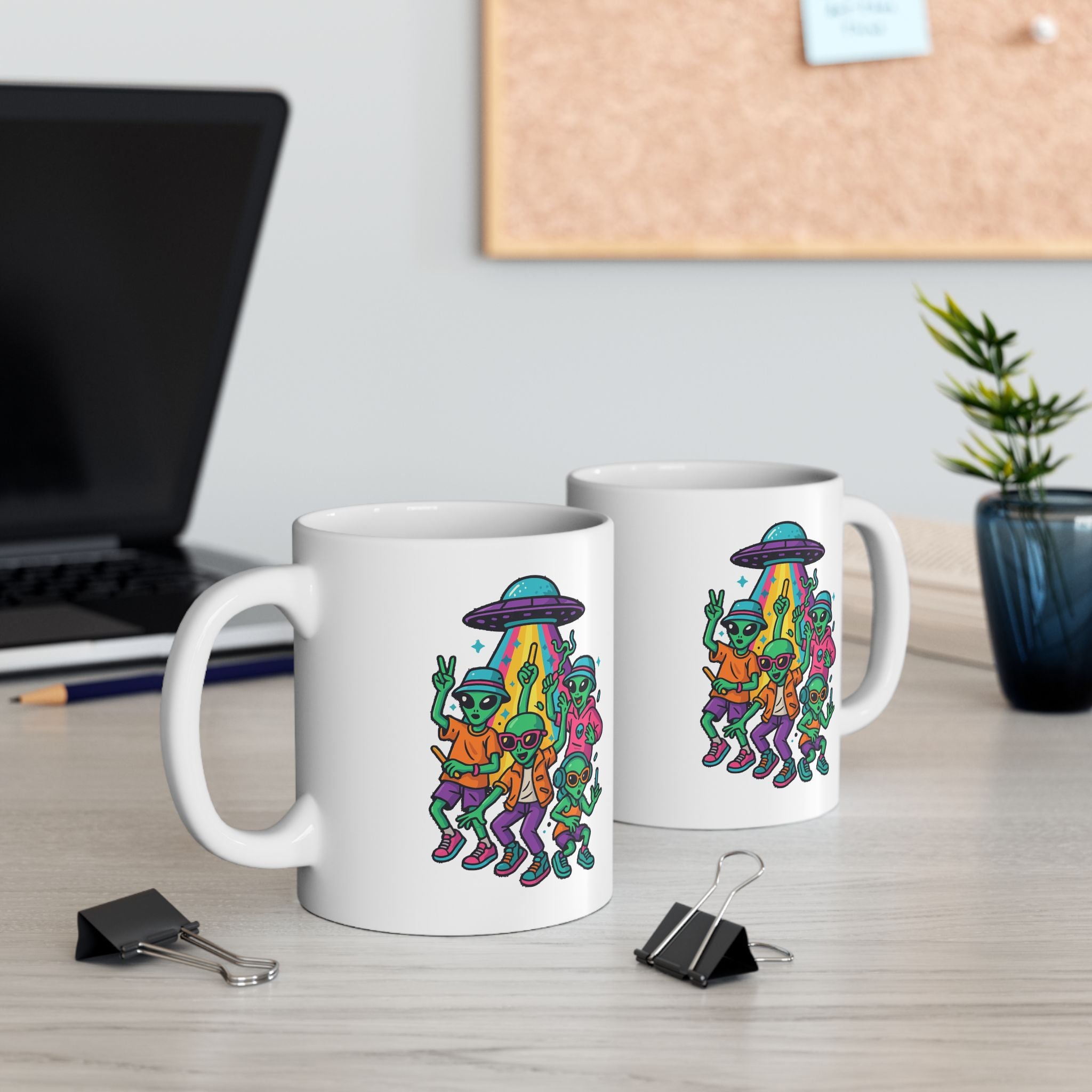 Alien Party Ceramic Mug |  Personalized Mug