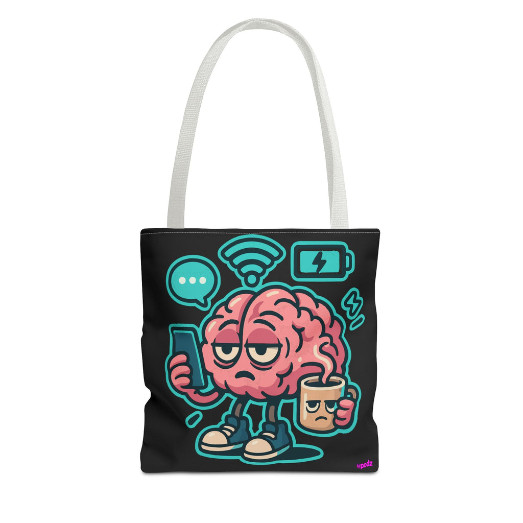 Brain Power Tote Bag - Quirky, Fun Tote Bag