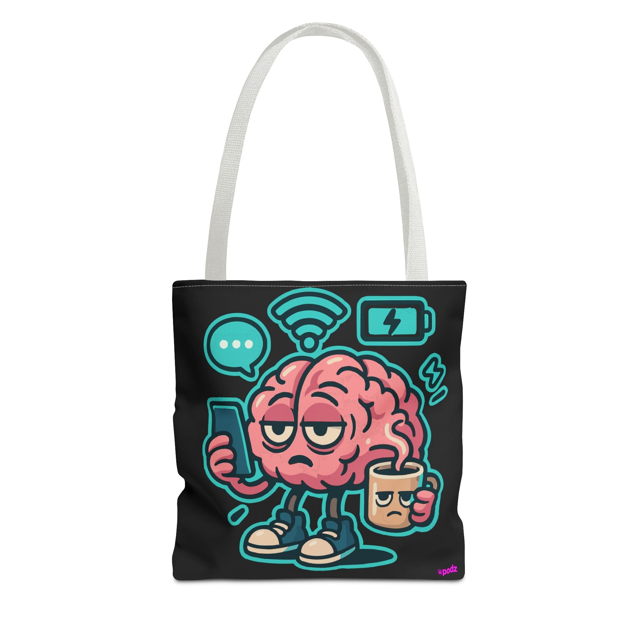 Brain Power Tote Bag - Quirky, Fun Tote Bag