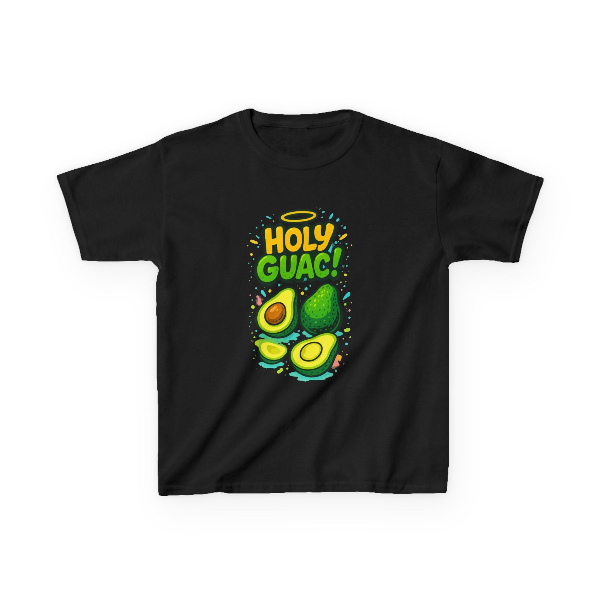 Holy Guac Kids Tee, Fun Graphic Tee, Kids Cotton T-Shirt