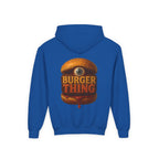 Burger Thing Youth Hooded Sweatshirt, Casual Wear
