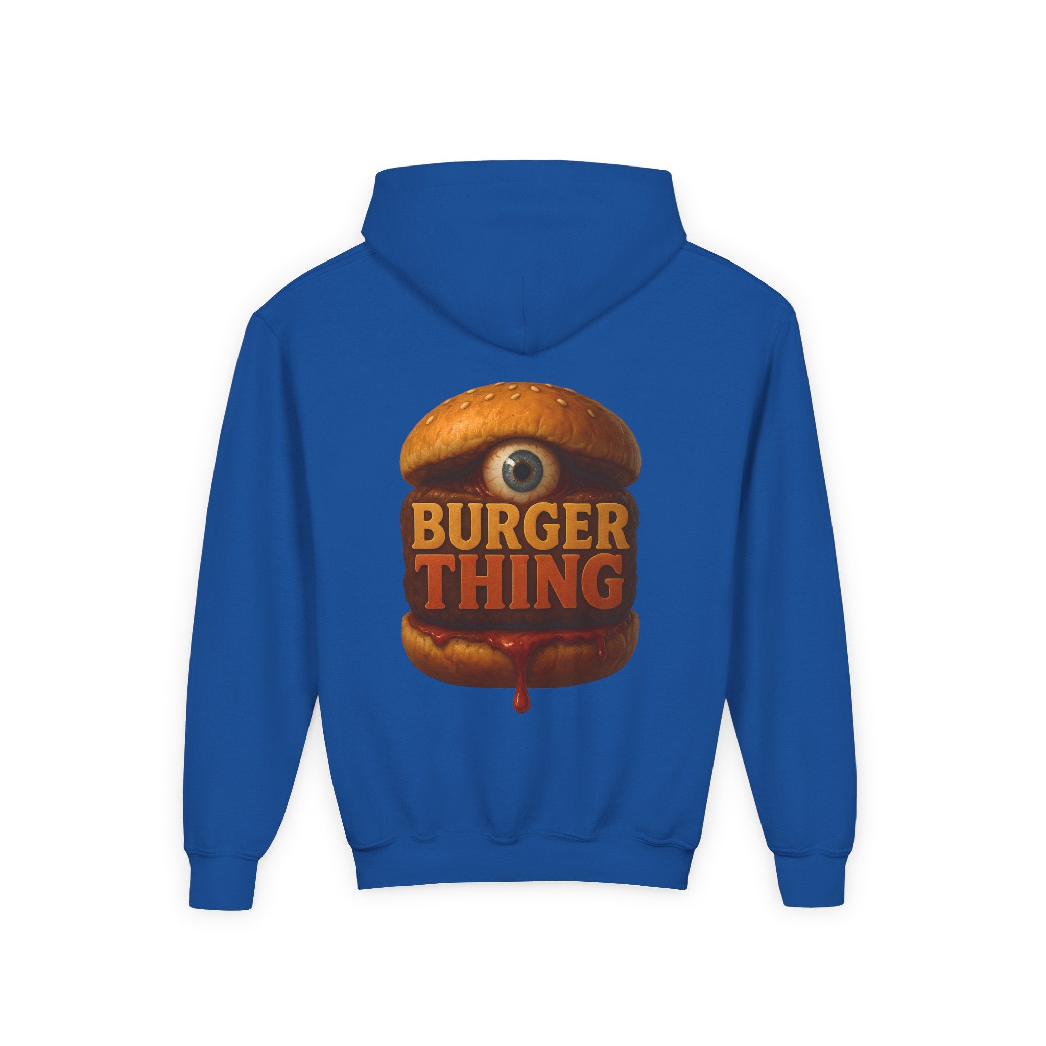 Burger Thing Youth Hooded Sweatshirt, Casual Wear