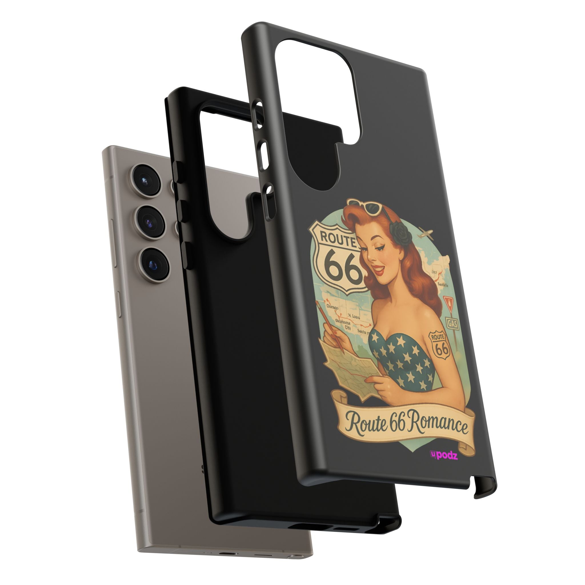 Route 66 Design, Tough Cases, Phone Cover, Unique Gift