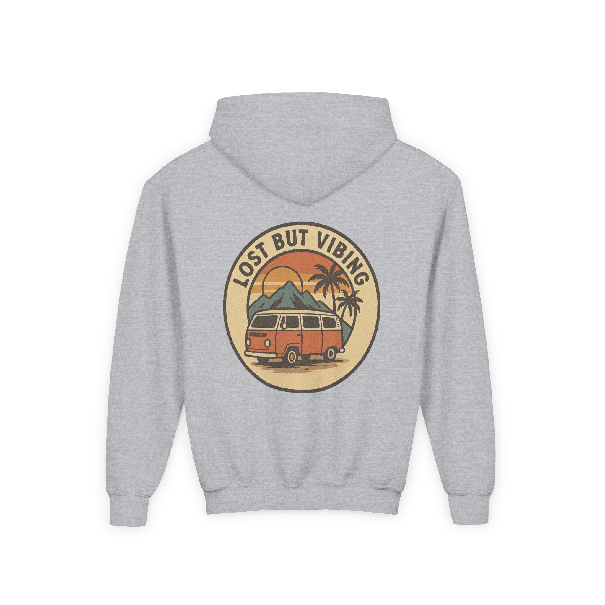 Lost but Vibing, Youth Hooded Sweatshirt, Casual Wear