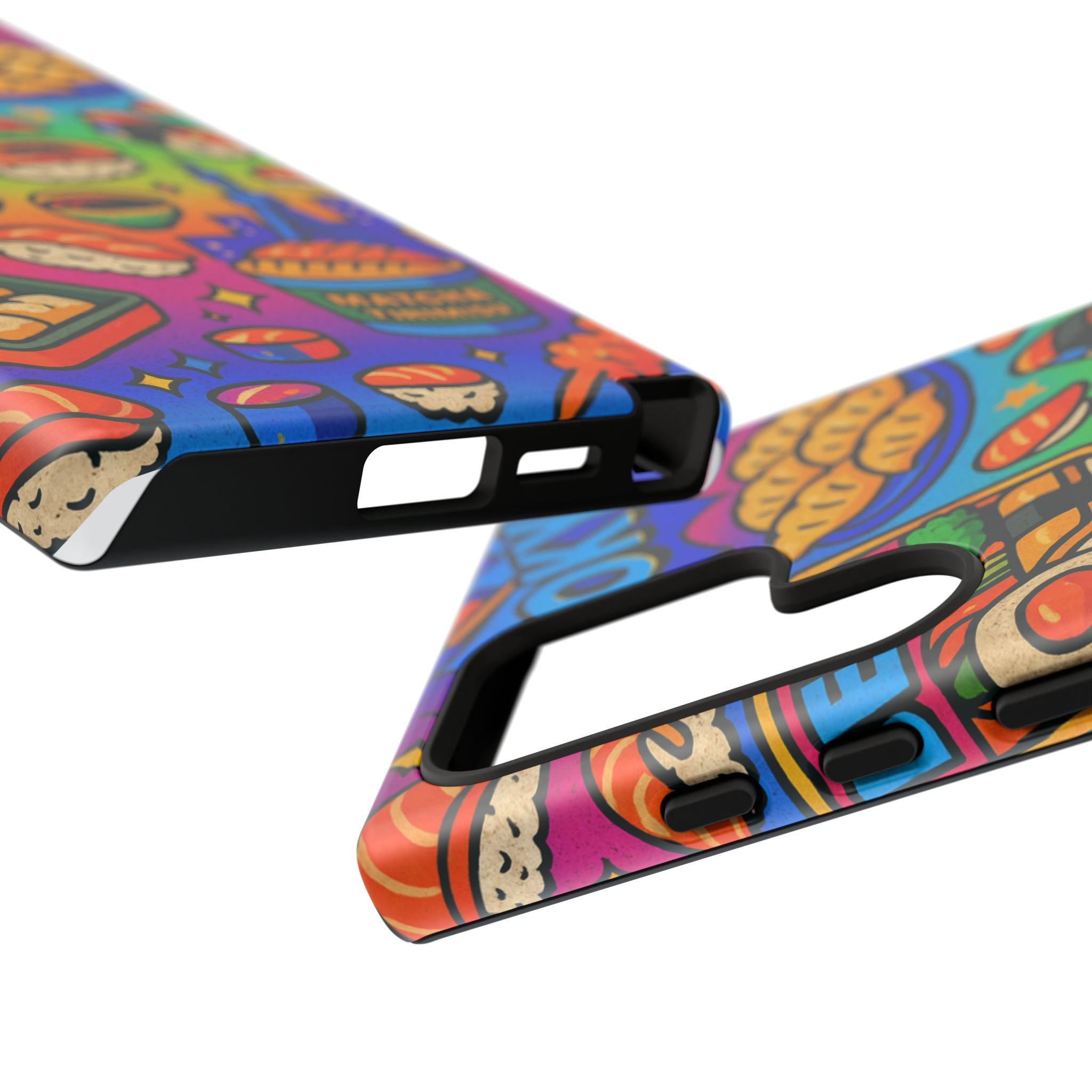 Bento Box, White Cover Design, Tough Cases, Phone Cover