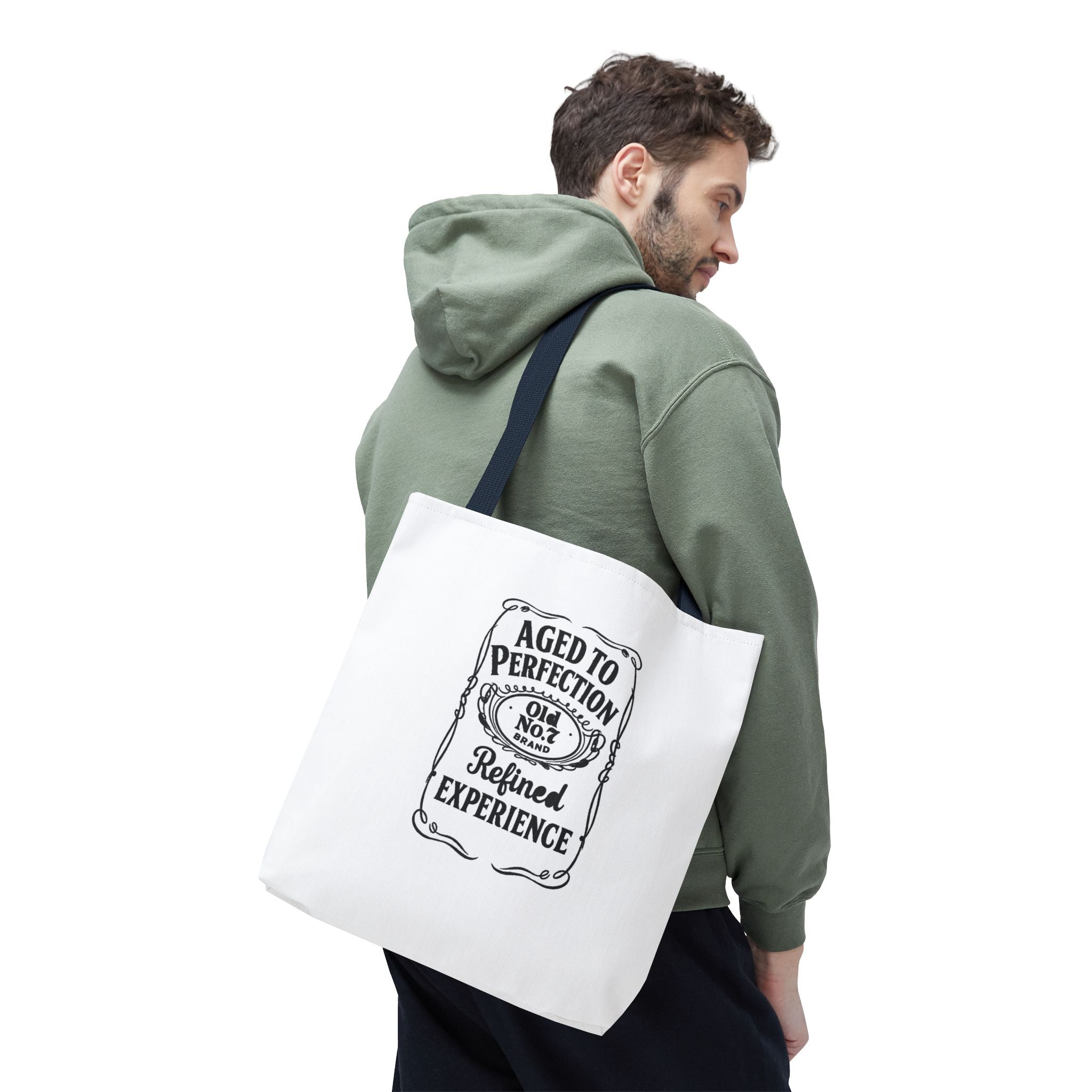 Aged to perfection Tote Bag, Inspirational Gift, Eco-Friendly Shopping Bag