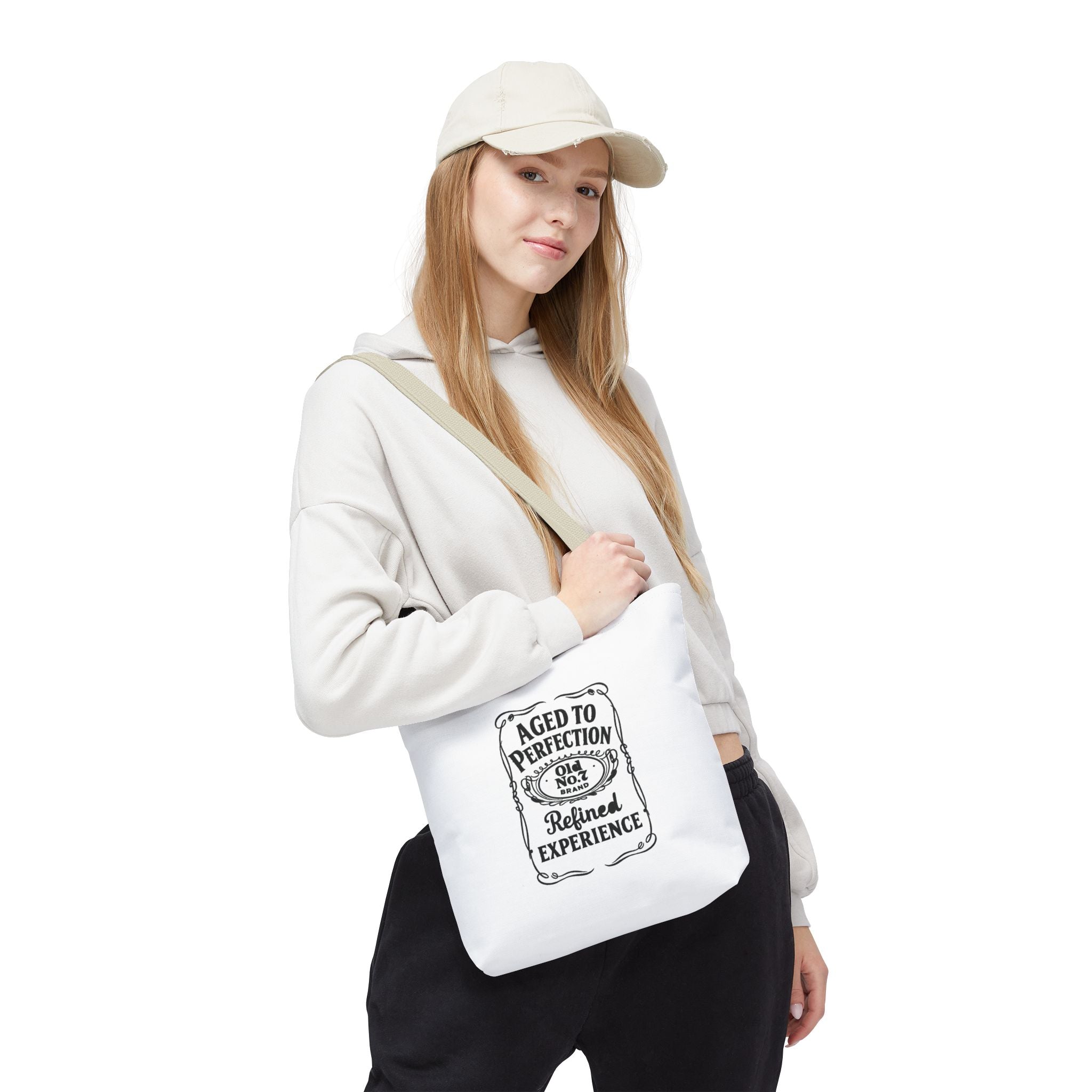 Aged to perfection Tote Bag, Inspirational Gift, Eco-Friendly Shopping Bag