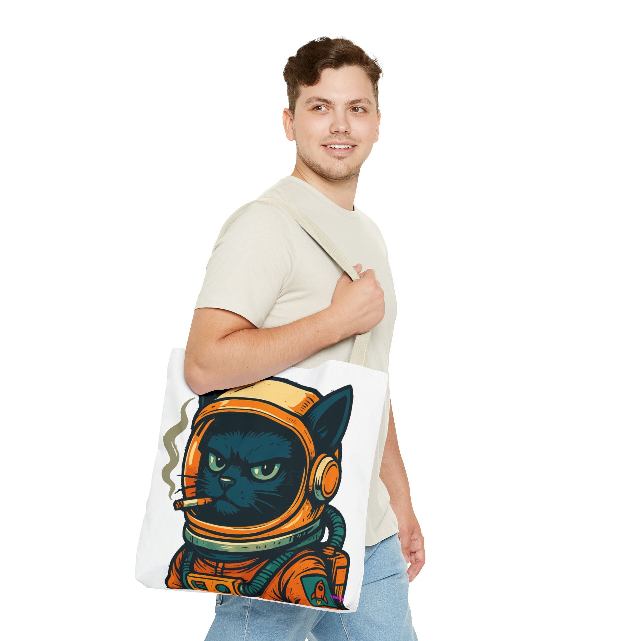 Smokin Cat Tote Bag - Quirky Fun Bag