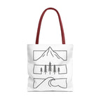 Mountain Wave Tote Bag, Inspirational Gift, Eco-Friendly Shopping Bag