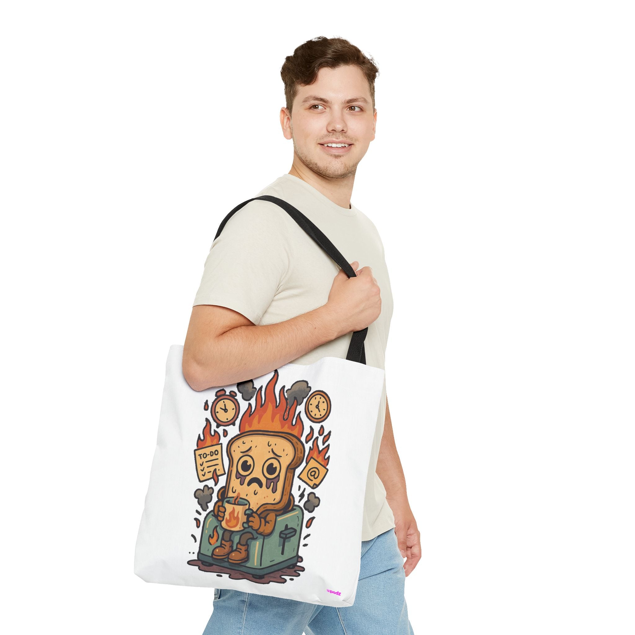 Burnt Toast Tote Bag - Quirky Fun Bag