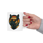 Bulldog Sunset Ceramic Mug |  Personalized Mug
