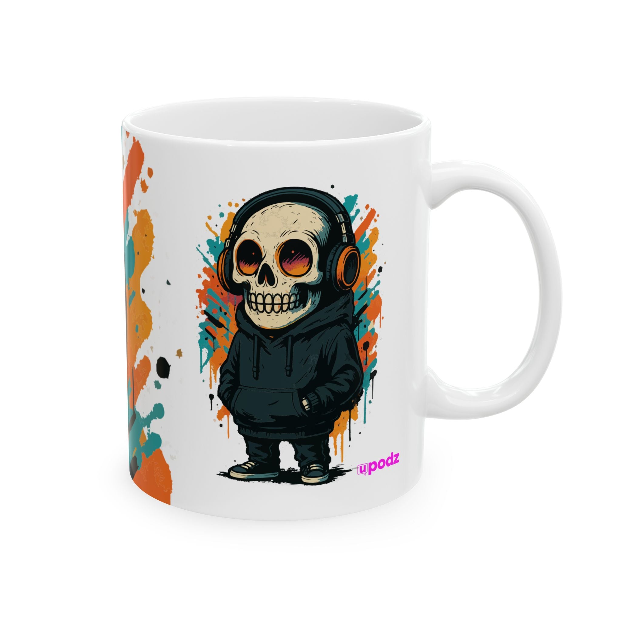 Skully Headphones Ceramic Mug |  Personalized Mug