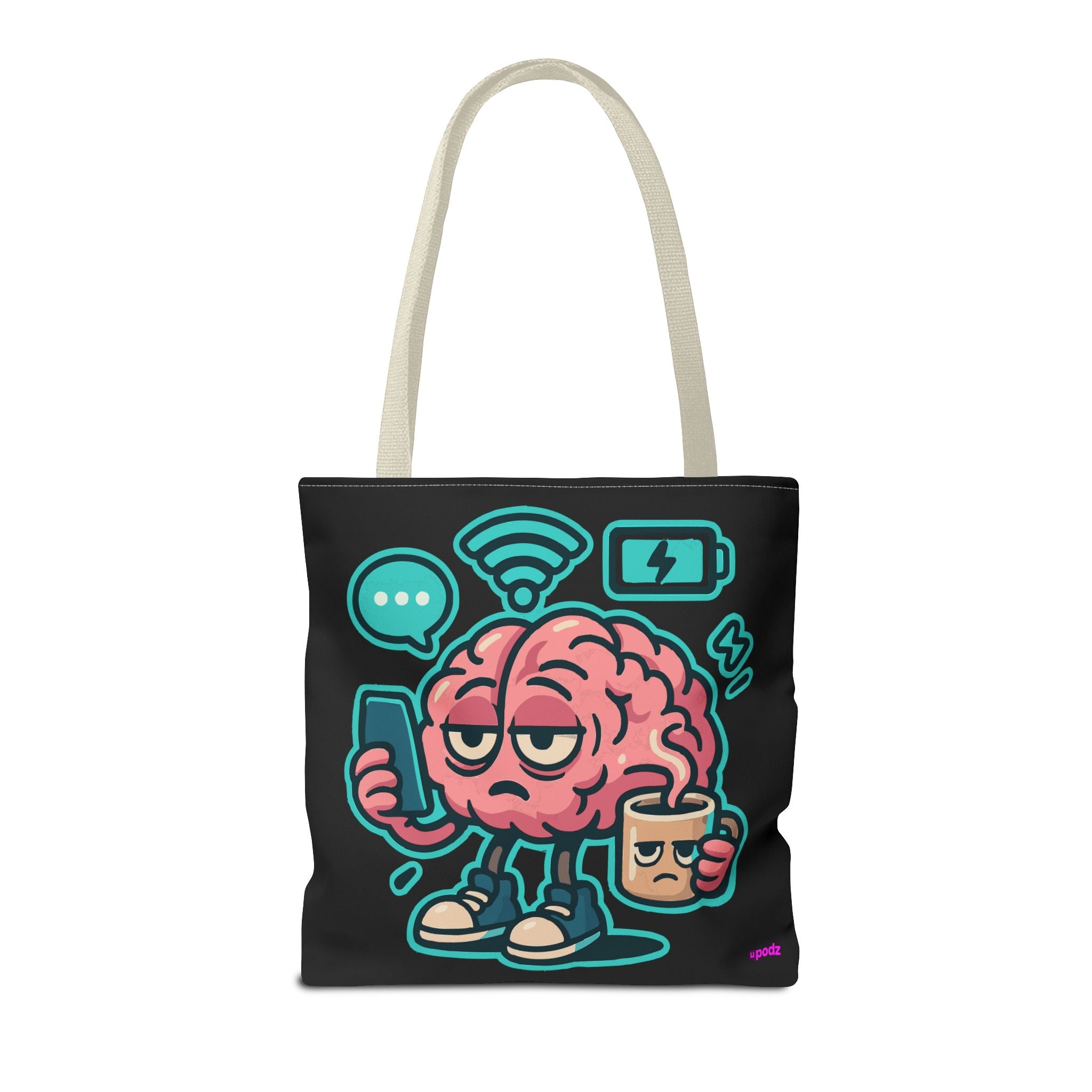 Brain Power Tote Bag - Quirky, Fun Tote Bag