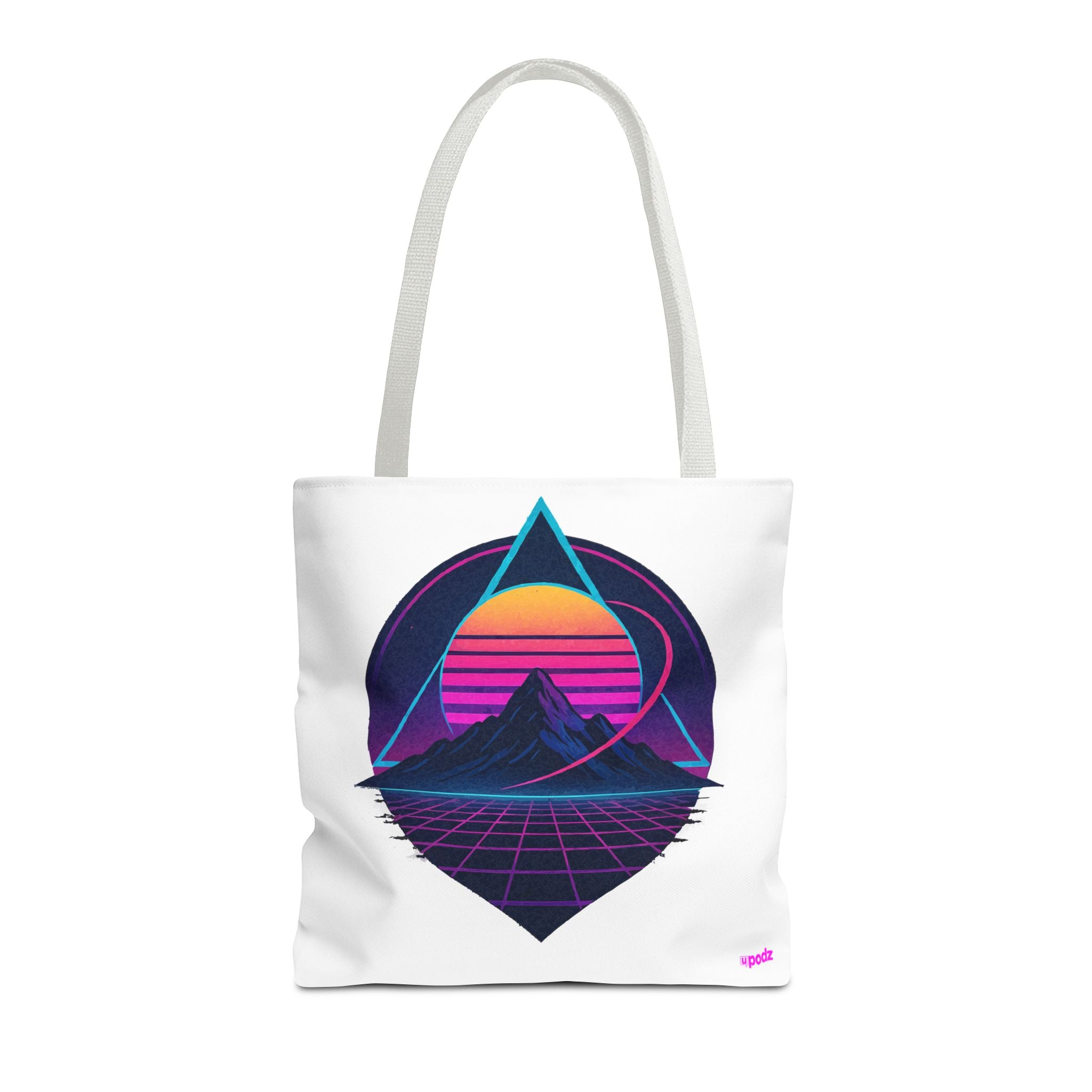 Sunset Mountain Tote - Quirky Design, Fun Bag