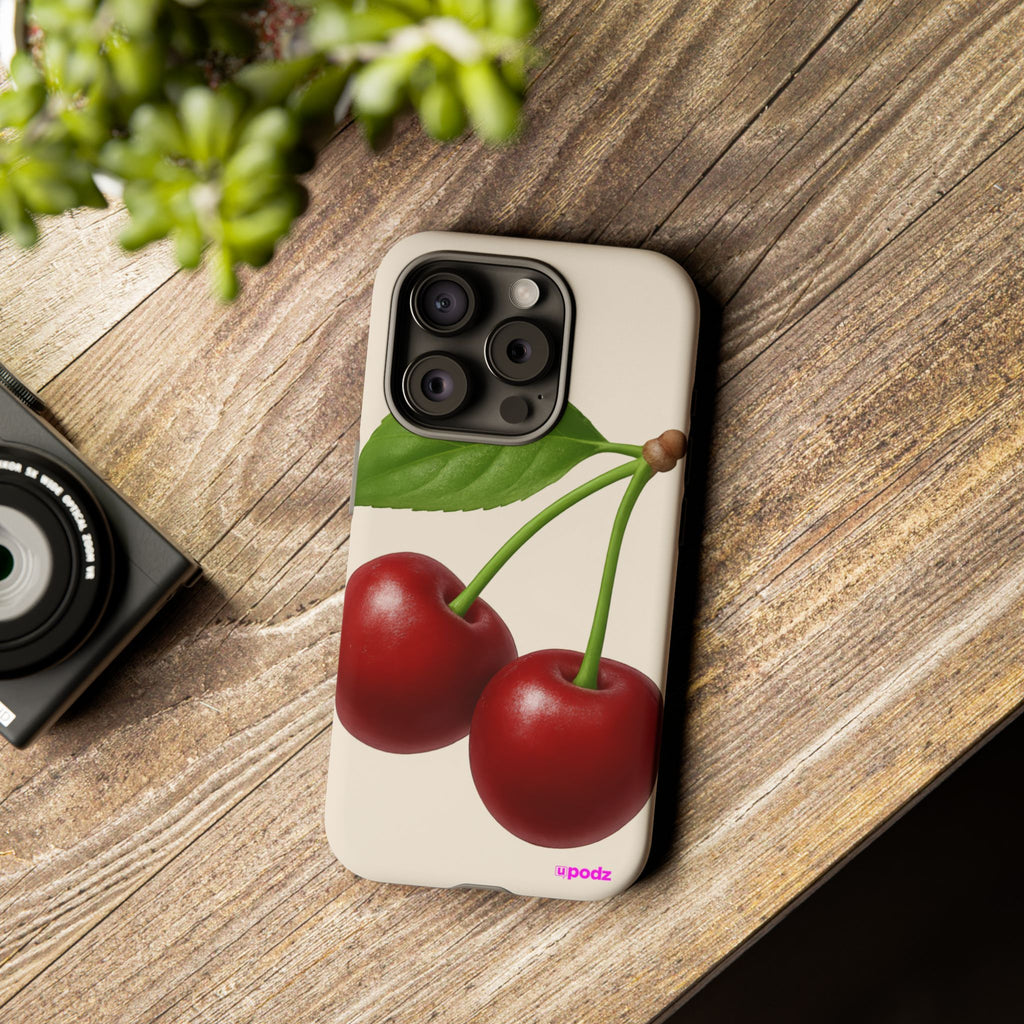 Red Cherry Design, Tough Cases, Phone Cover