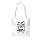 Aged to perfection Tote Bag, Inspirational Gift, Eco-Friendly Shopping Bag
