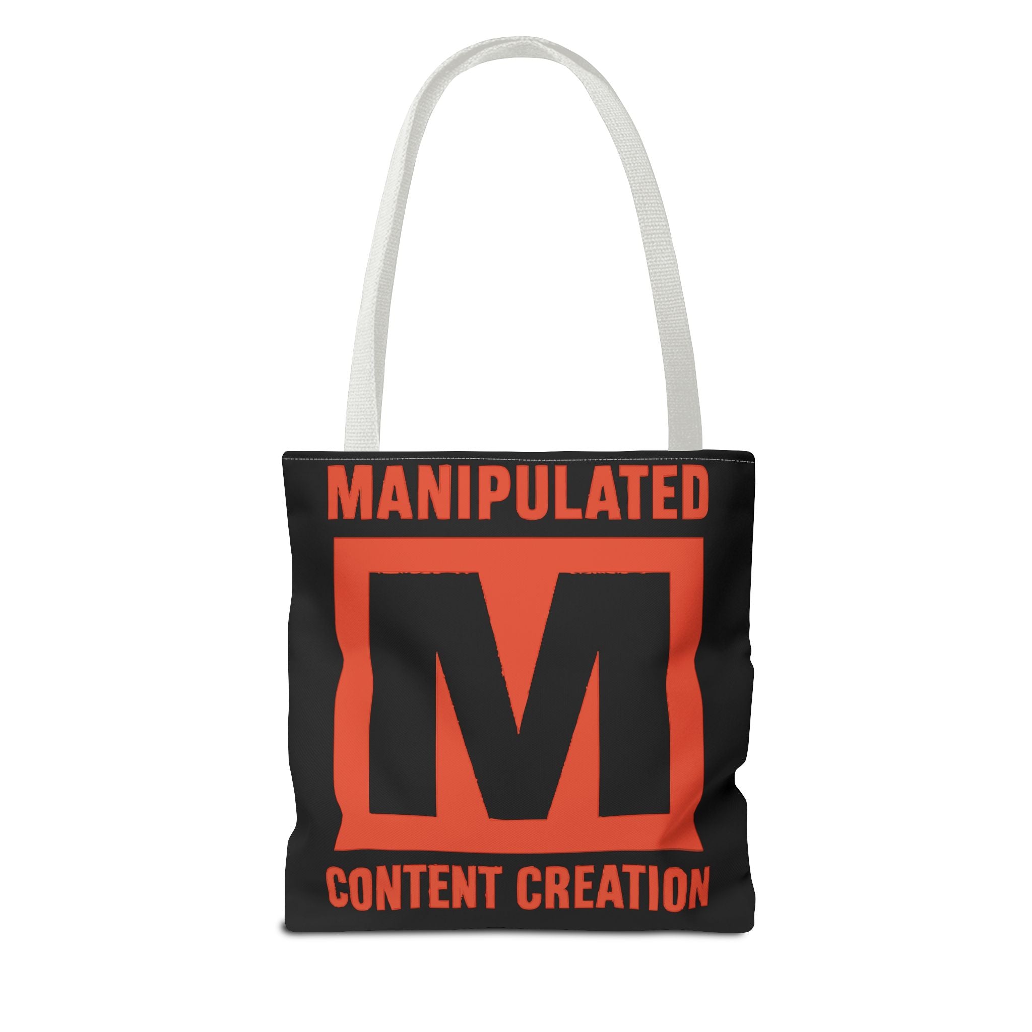 Manipulated Content Tote Bag, Inspirational Gift, Eco-Friendly Shopping Bag