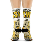 Weiner Fest Socks, Funky Design