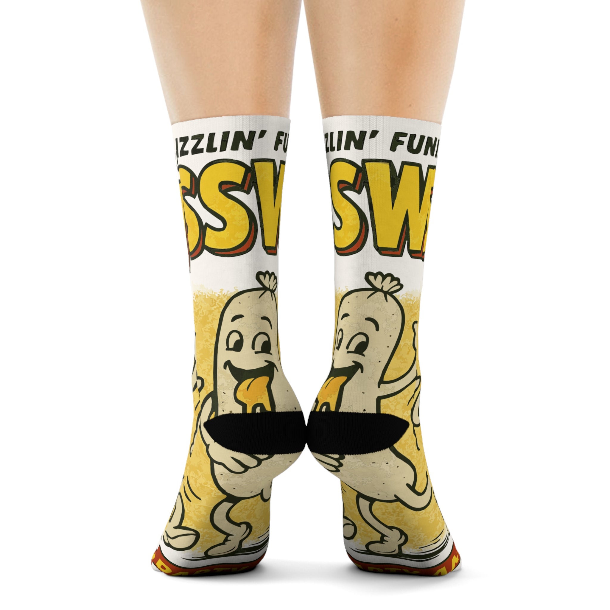 Weiner Fest Socks, Funky Design