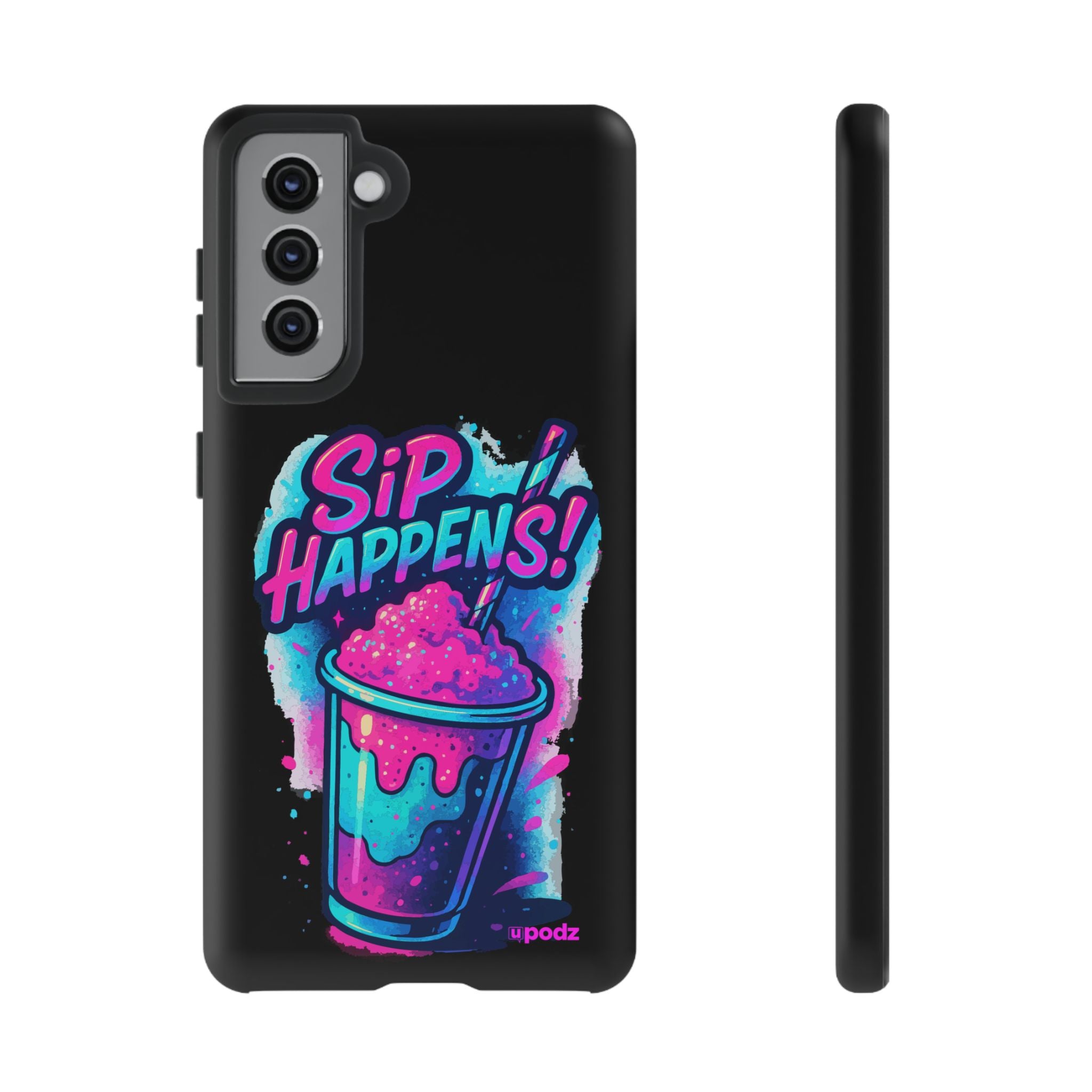 Sip Happens Phone Case Design, Tough Cases, Phone Cover