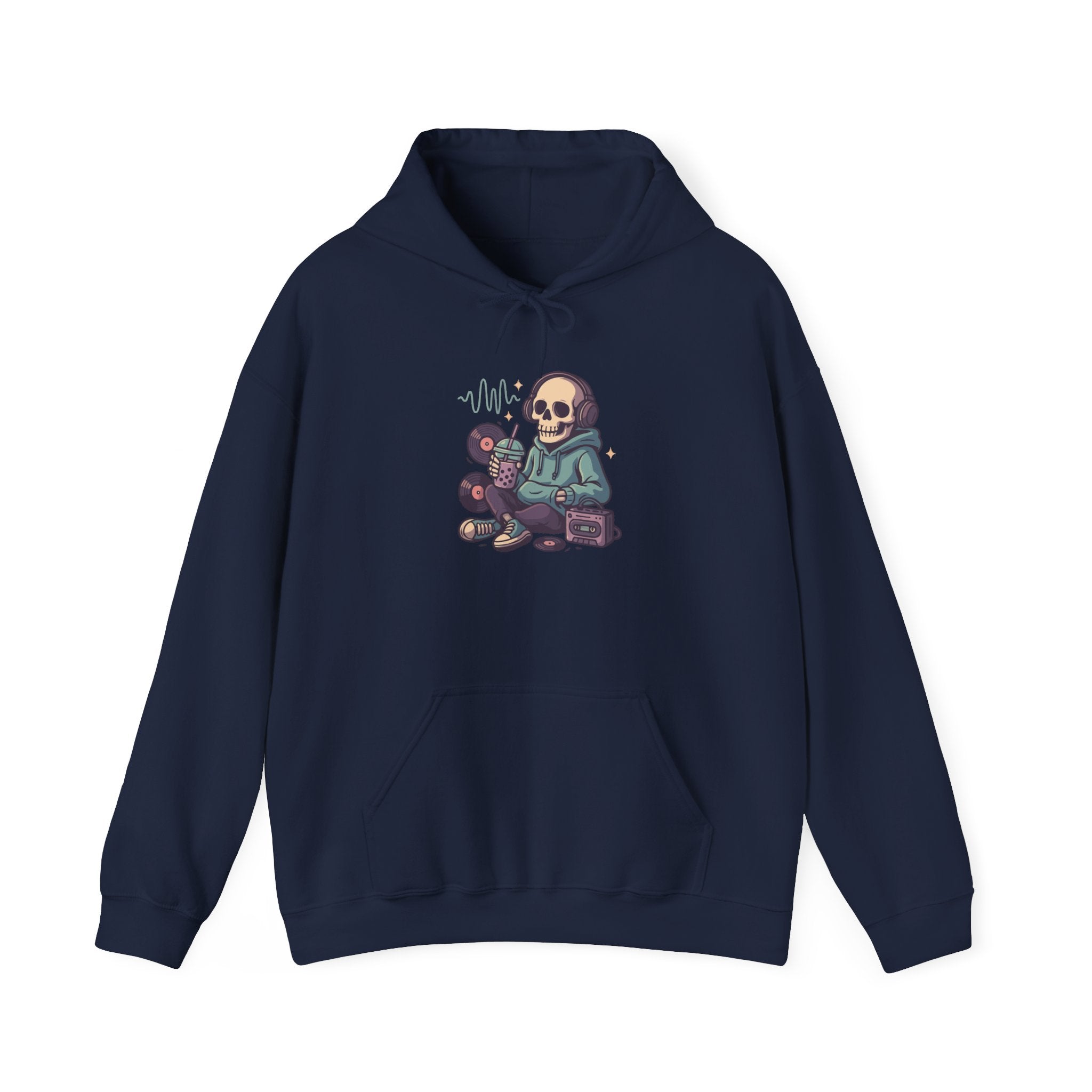 Skull Headphones Unisex Hoodie - Casual Everyday Essential