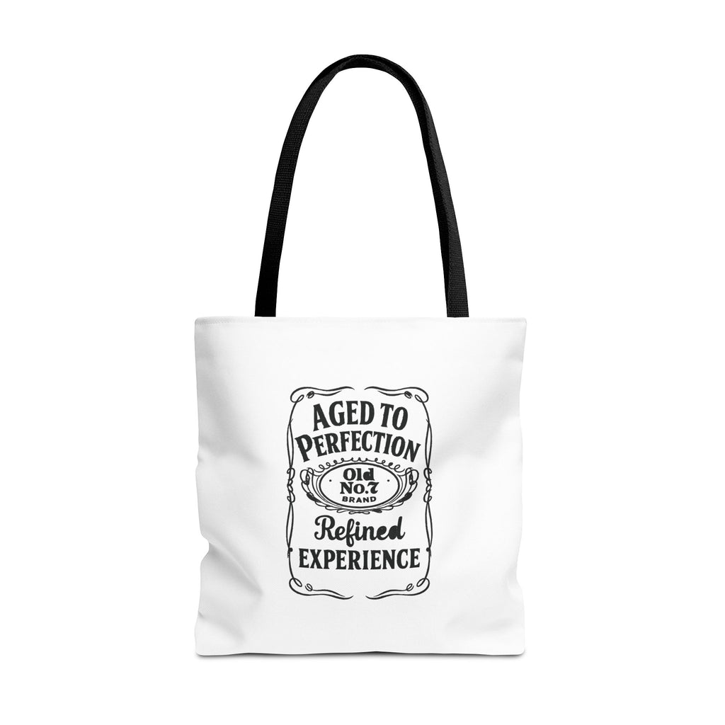 Aged to perfection Tote Bag, Inspirational Gift, Eco-Friendly Shopping Bag