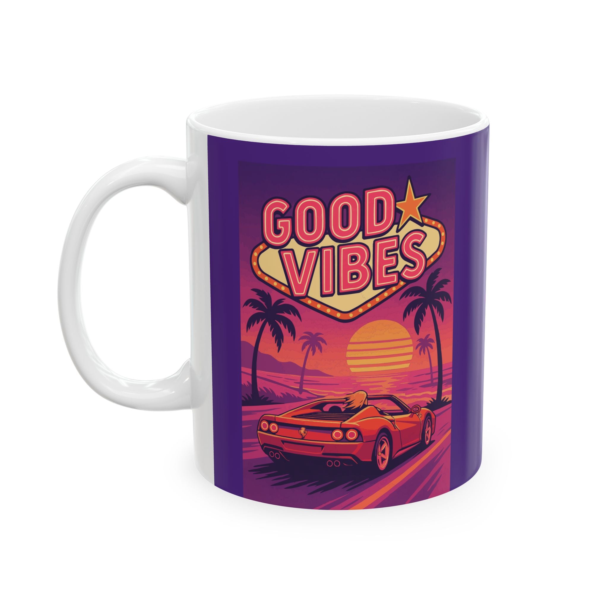 Good Vibes Ceramic Mug |  Personalized Mug