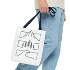Mountain Wave Tote Bag, Inspirational Gift, Eco-Friendly Shopping Bag