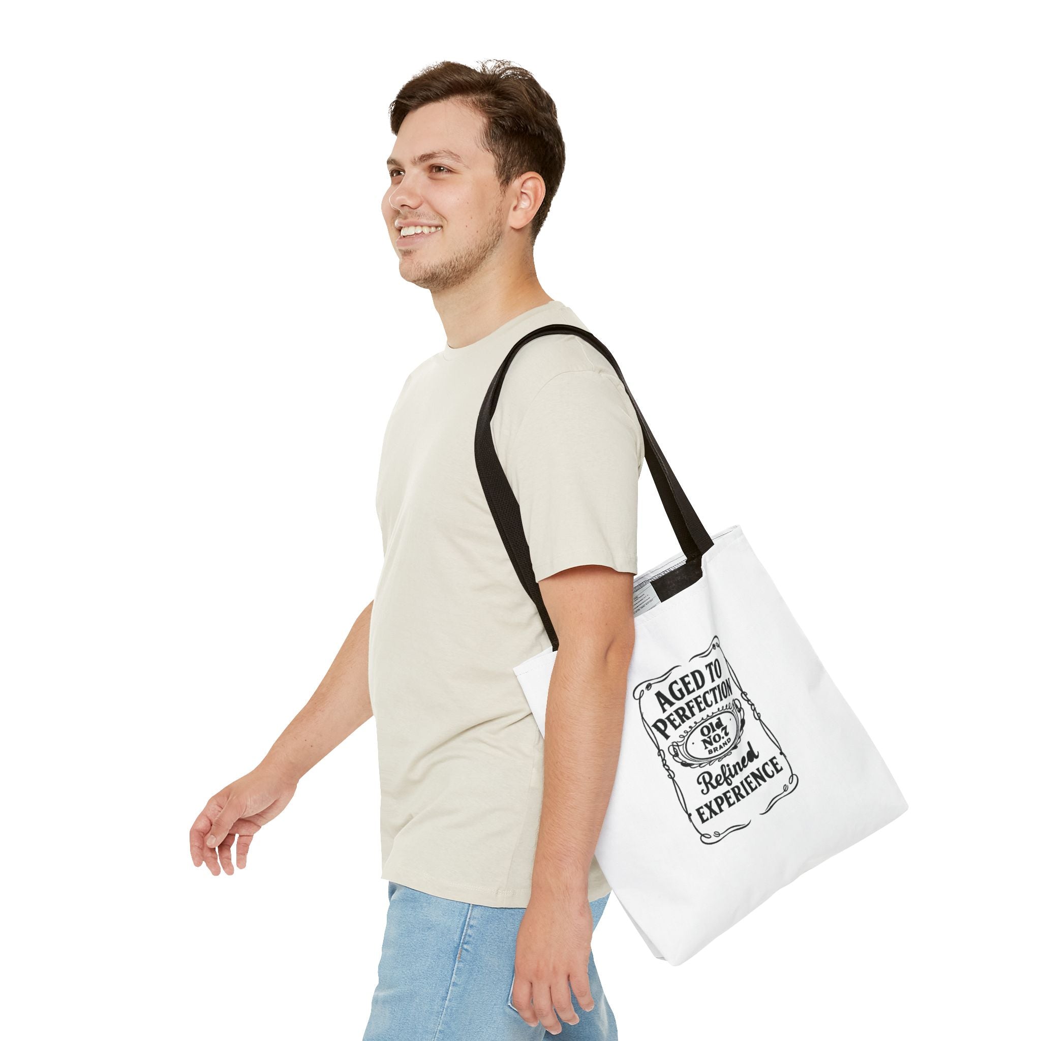Aged to perfection Tote Bag, Inspirational Gift, Eco-Friendly Shopping Bag