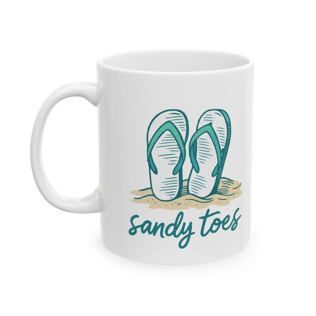 Sandy Toes Ceramic Mug |  Personalized Mug