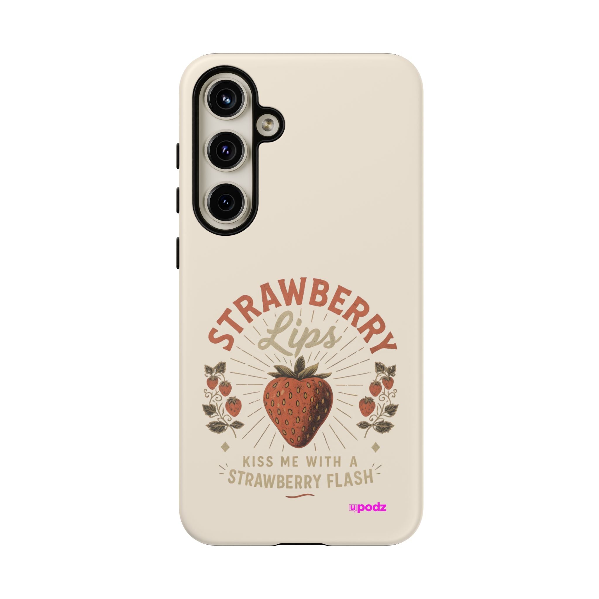 Strawberry Lips Design, Tough Cases, Phone Cover, Unique Gift