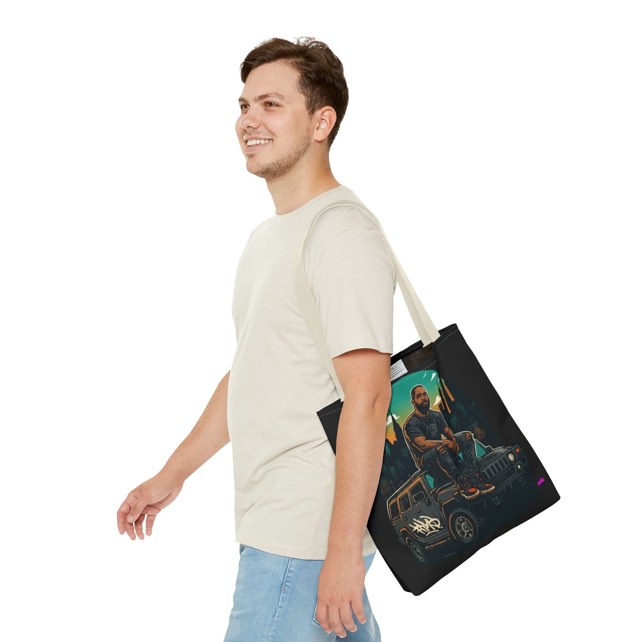 Hanging Out Tote Bag - Quirky Fun Bag