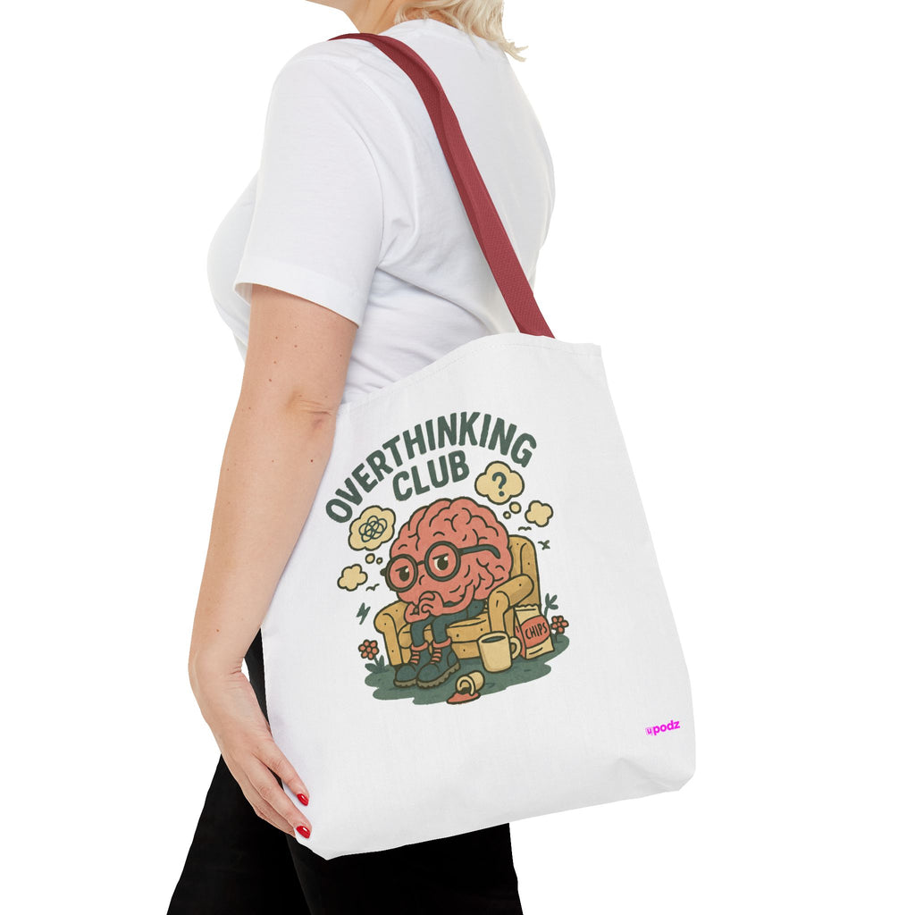Overthinking Brain Quirky Design, Fun Bag