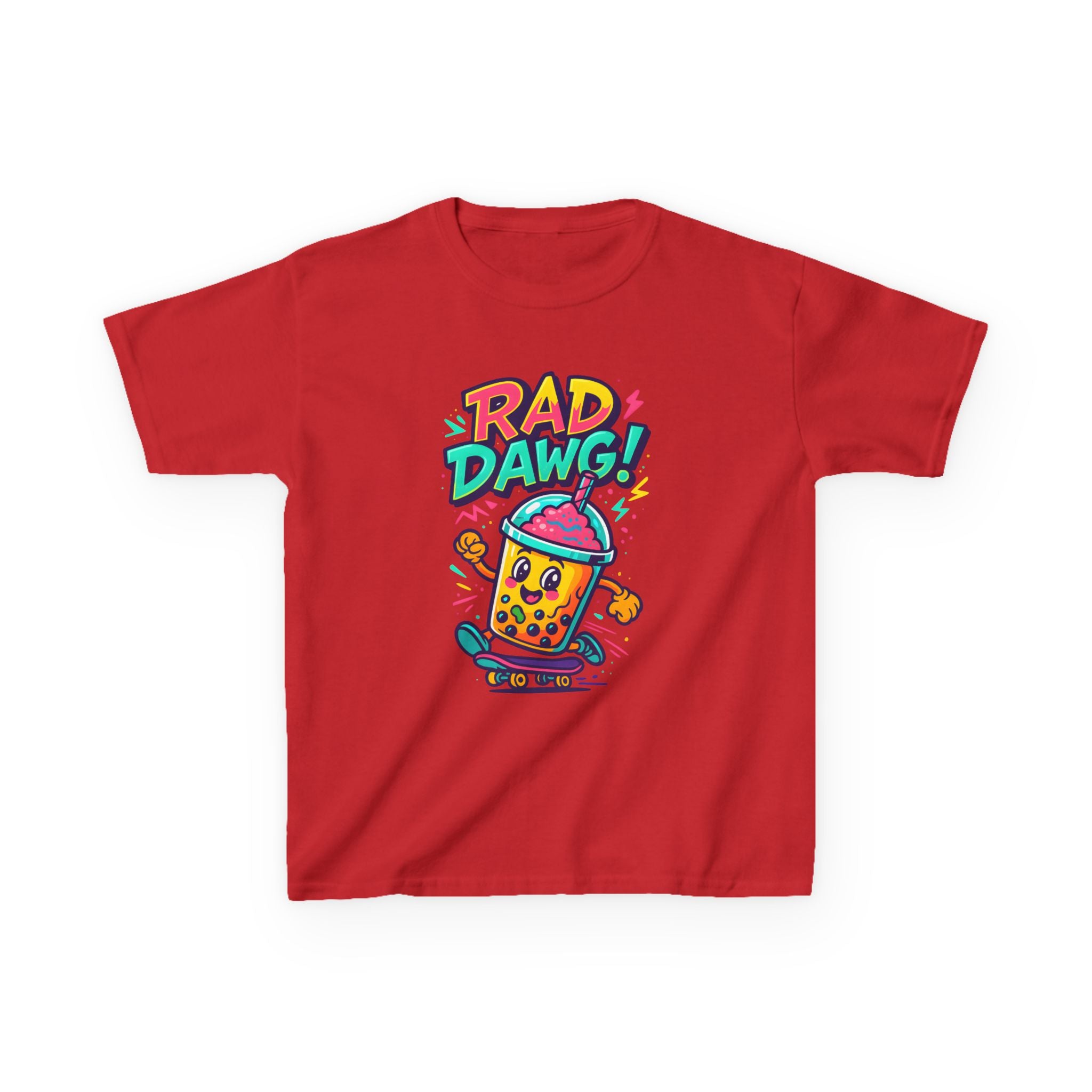 Rad Dawg Kids Tee, Fun Graphic Tee, Kids Cotton T-Shirt