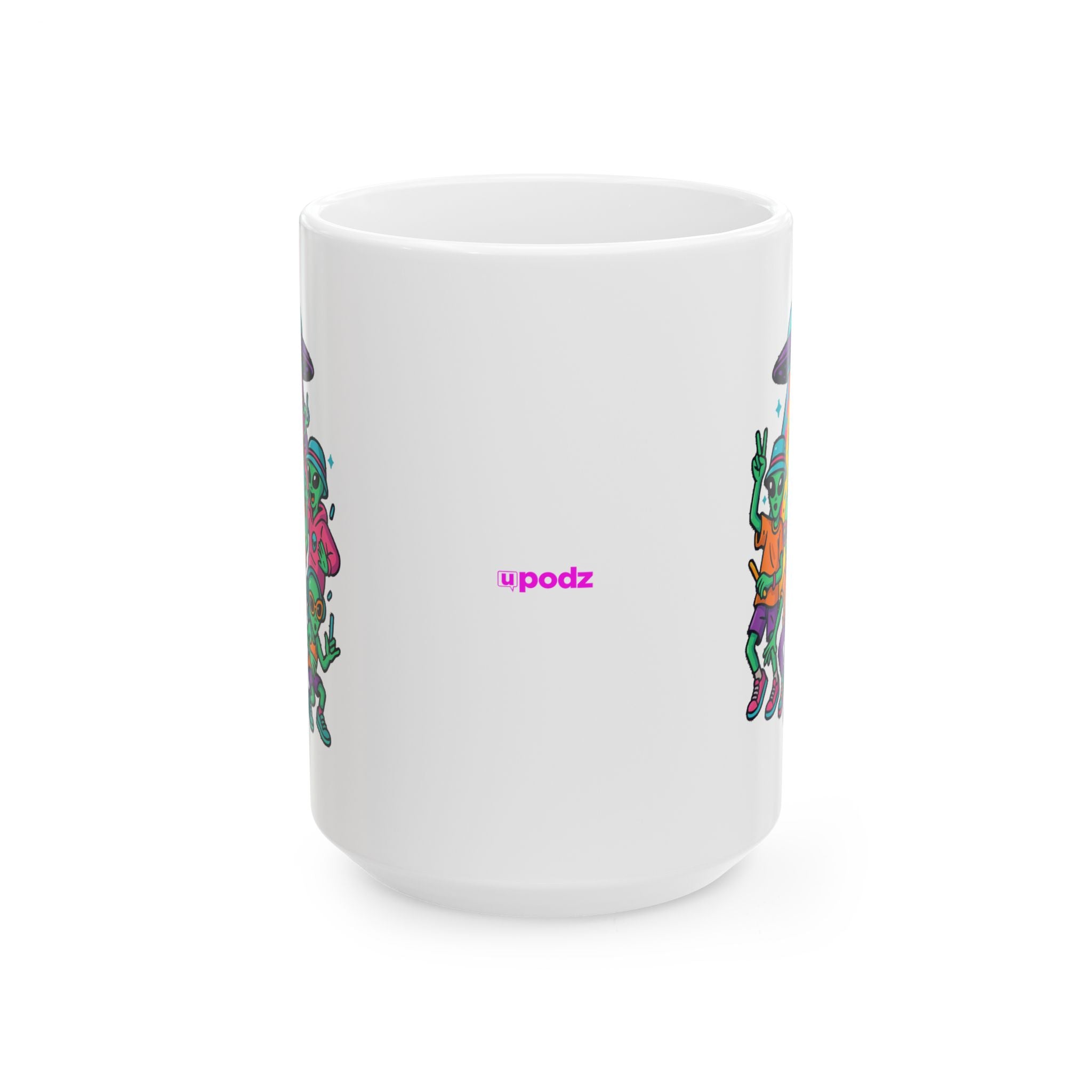 Alien Party Ceramic Mug |  Personalized Mug