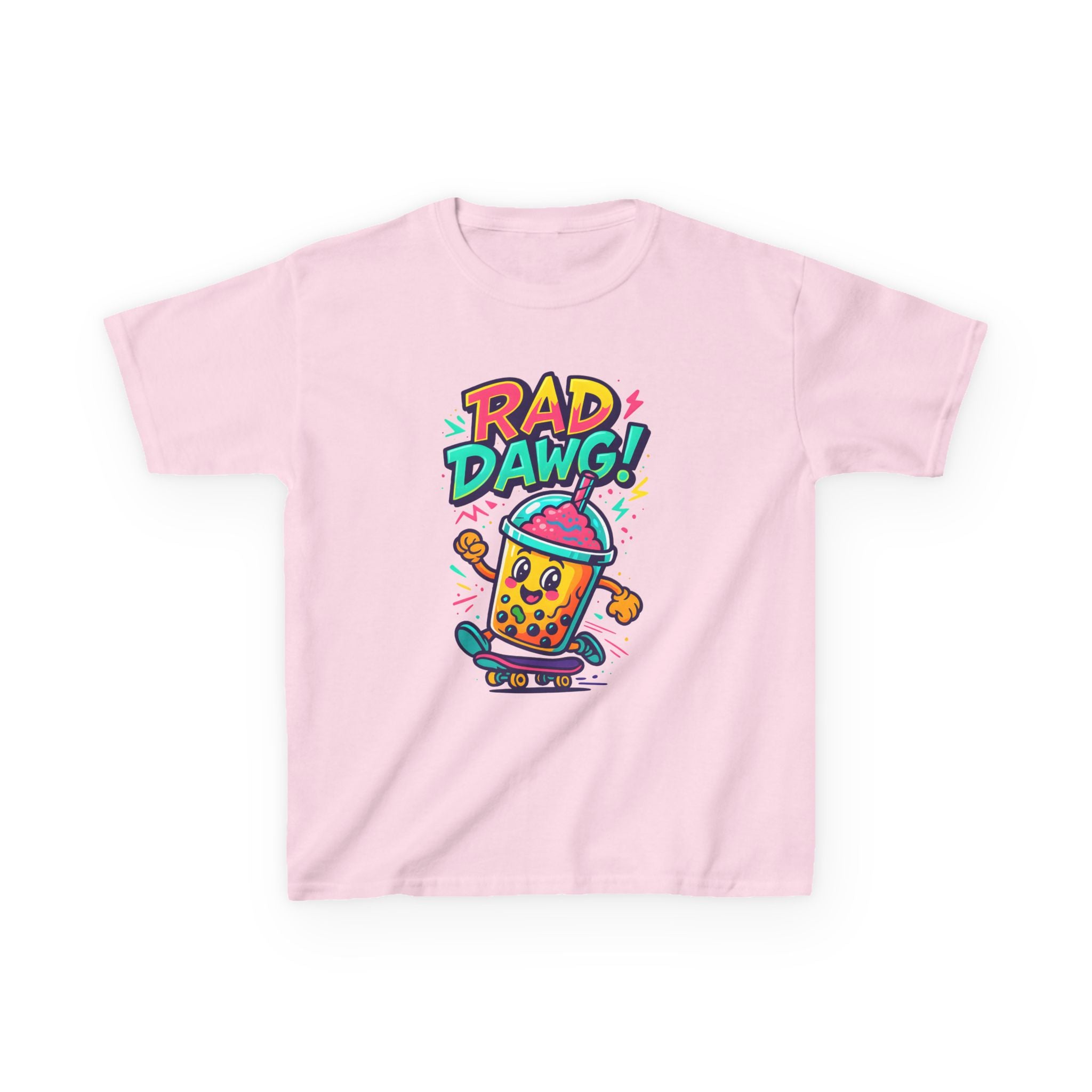 Rad Dawg Kids Tee, Fun Graphic Tee, Kids Cotton T-Shirt
