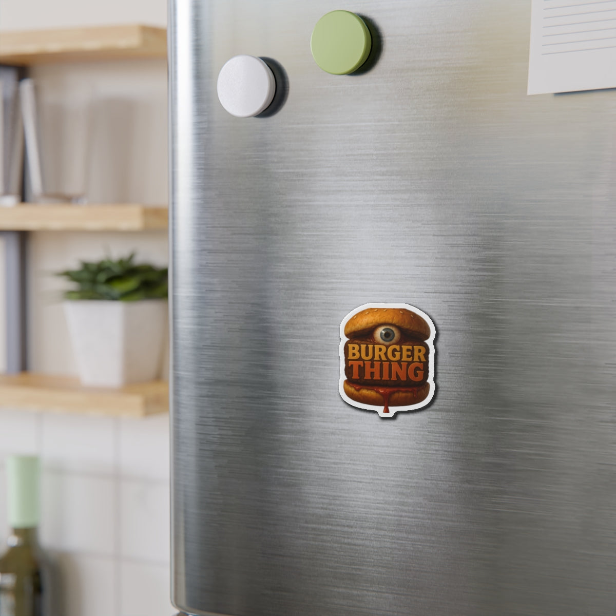 Burger Thing Die-Cut Magnets, Fun Refrigerator Magnets