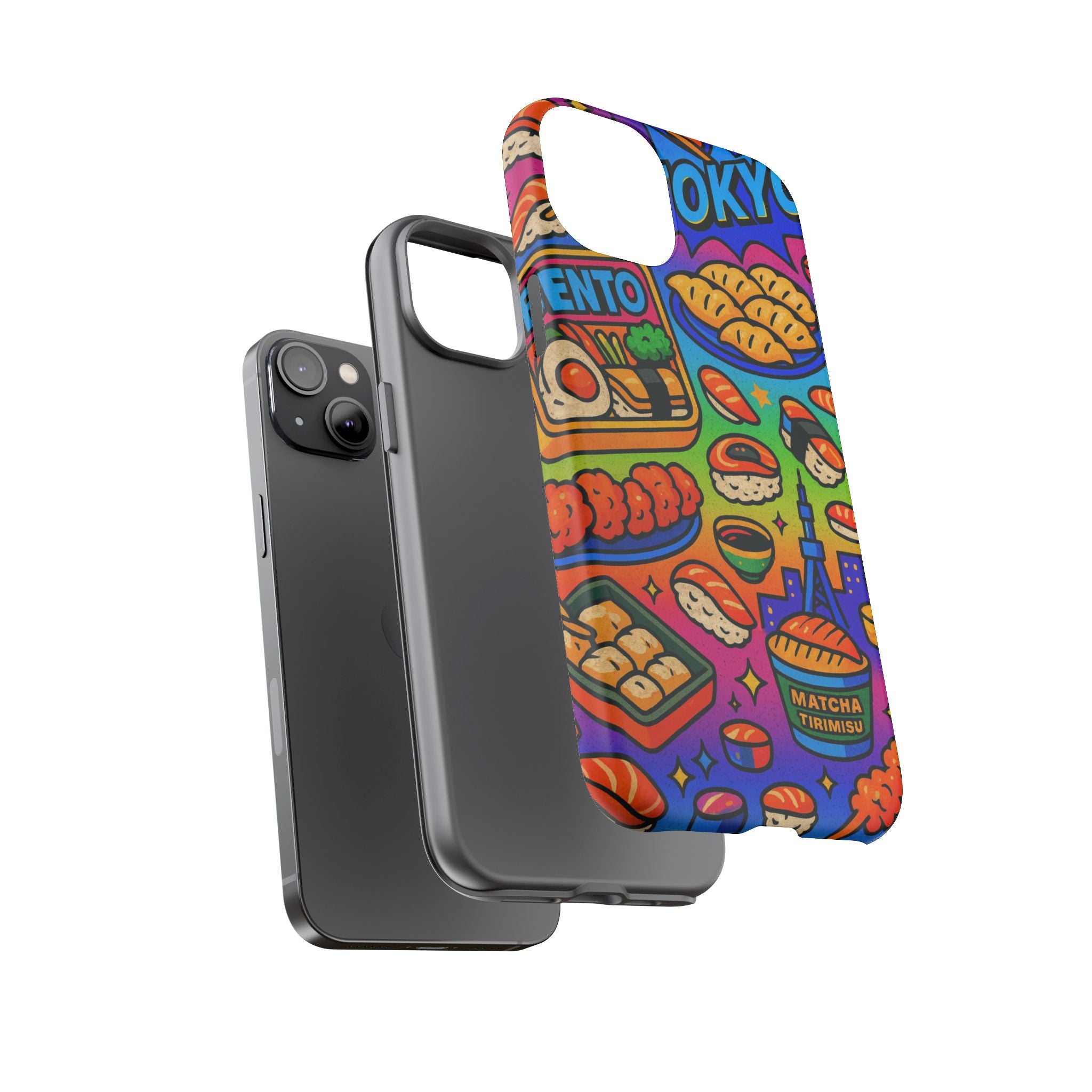Bento Box, White Cover Design, Tough Cases, Phone Cover