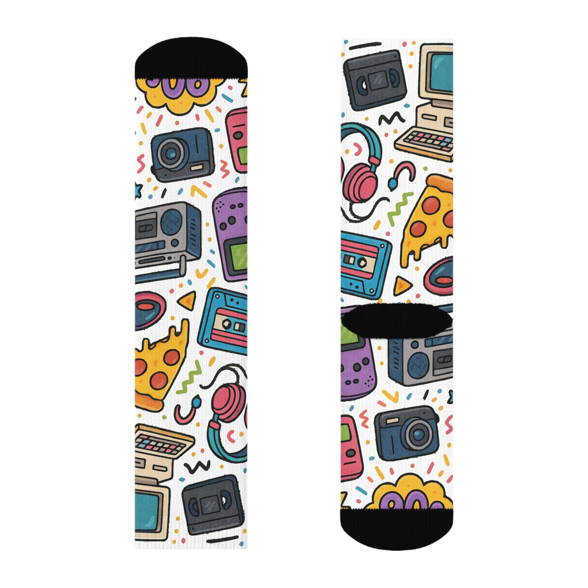 Retro 90's Socks, Funky Design