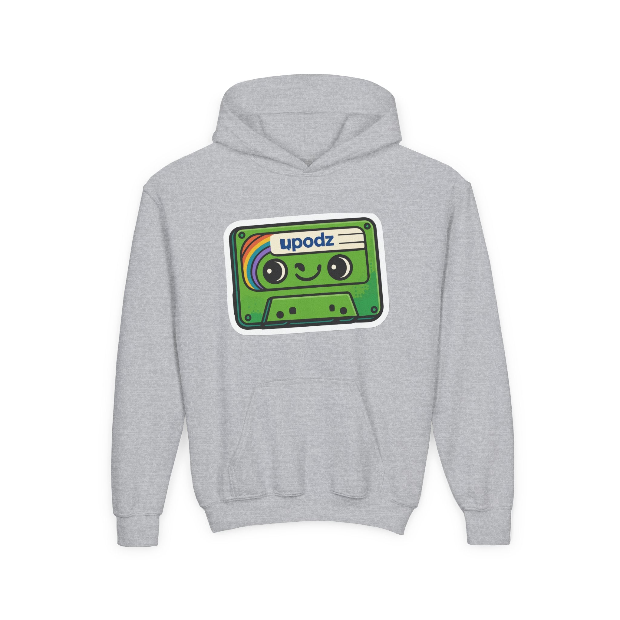 Cassette Youth Hooded Sweatshirt, Casual Wear