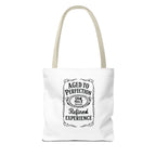 Aged to perfection Tote Bag, Inspirational Gift, Eco-Friendly Shopping Bag