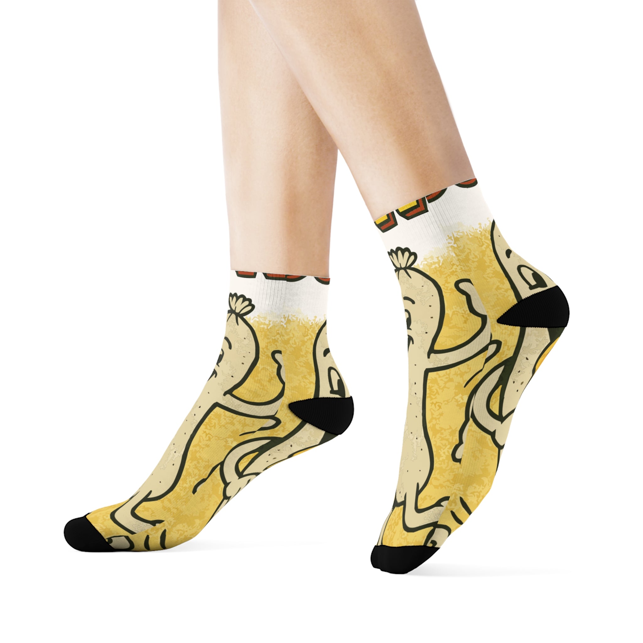 Weiner Fest Socks, Funky Design
