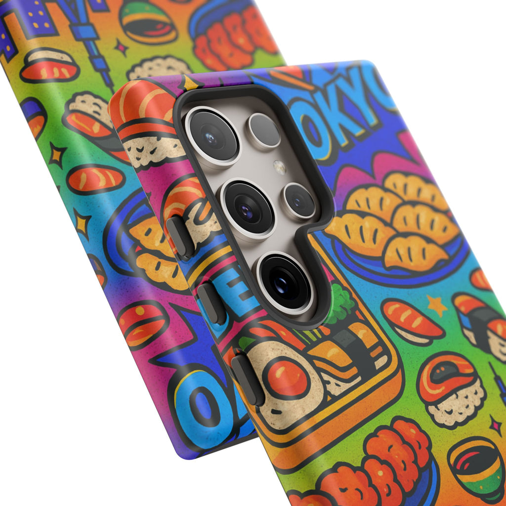 Bento Box, White Cover Design, Tough Cases, Phone Cover