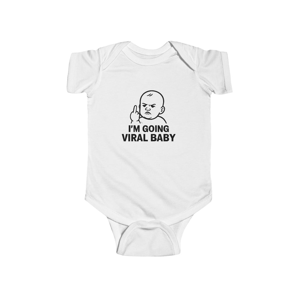 Viral Baby Bodysuit, Funny Infant Outfit, Baby Shower Gift, Baby Apparel, Cute Baby Clothes, Meme Baby Wear