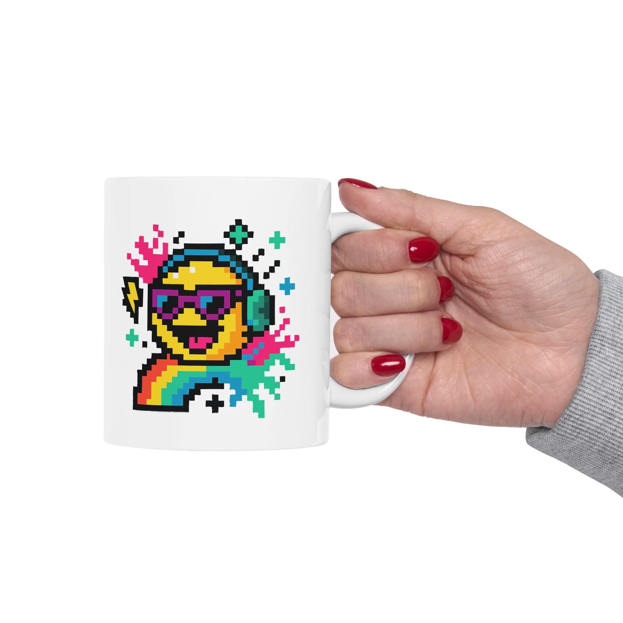 Emoji Headphones Ceramic Mug |  Personalized Mug