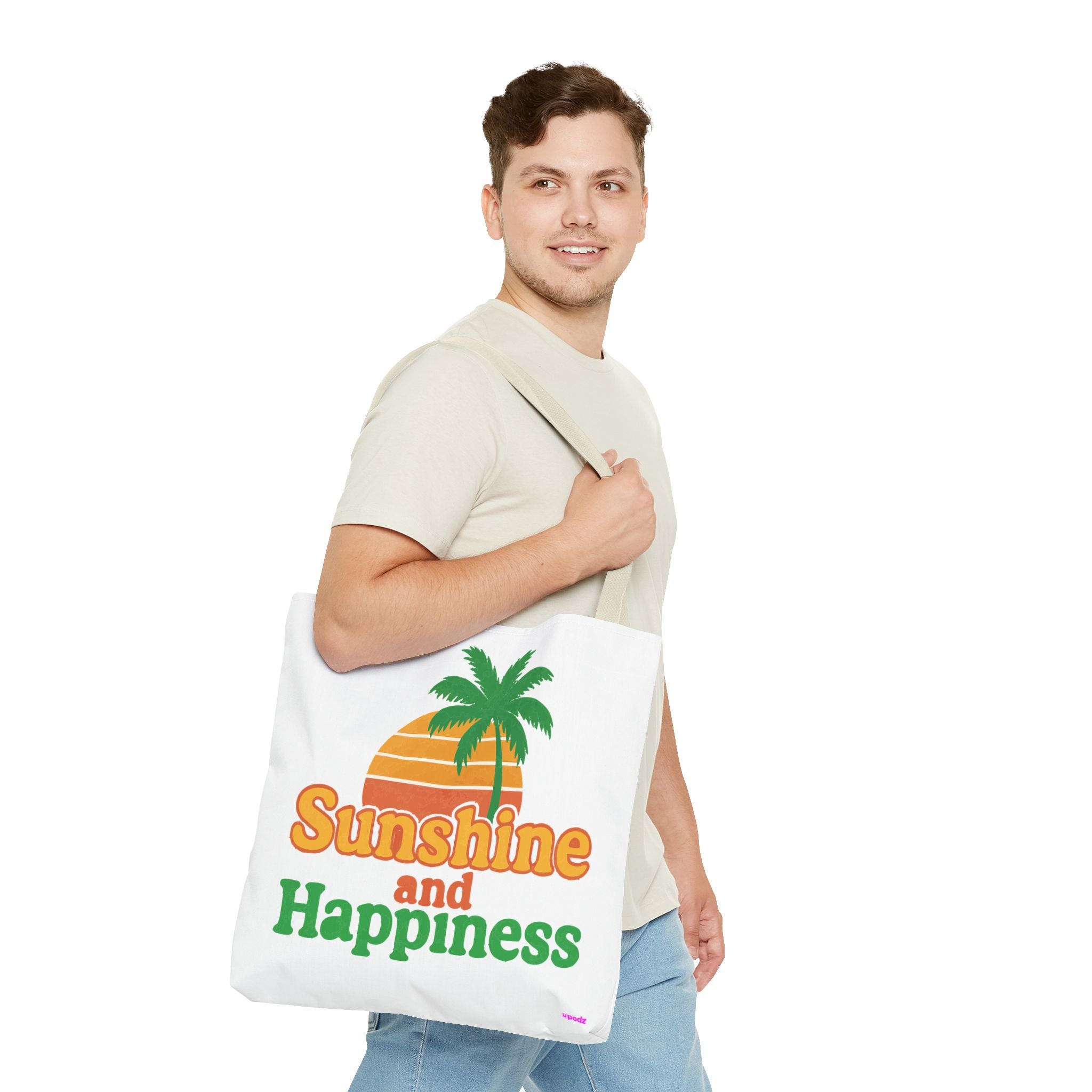 Sunshine Happiness Tote, Quirky Design, Fun Bag