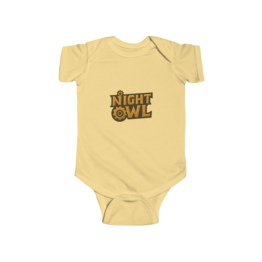 Night Owl Baby Bodysuit, Infant Outfit, Cute Baby Clothes