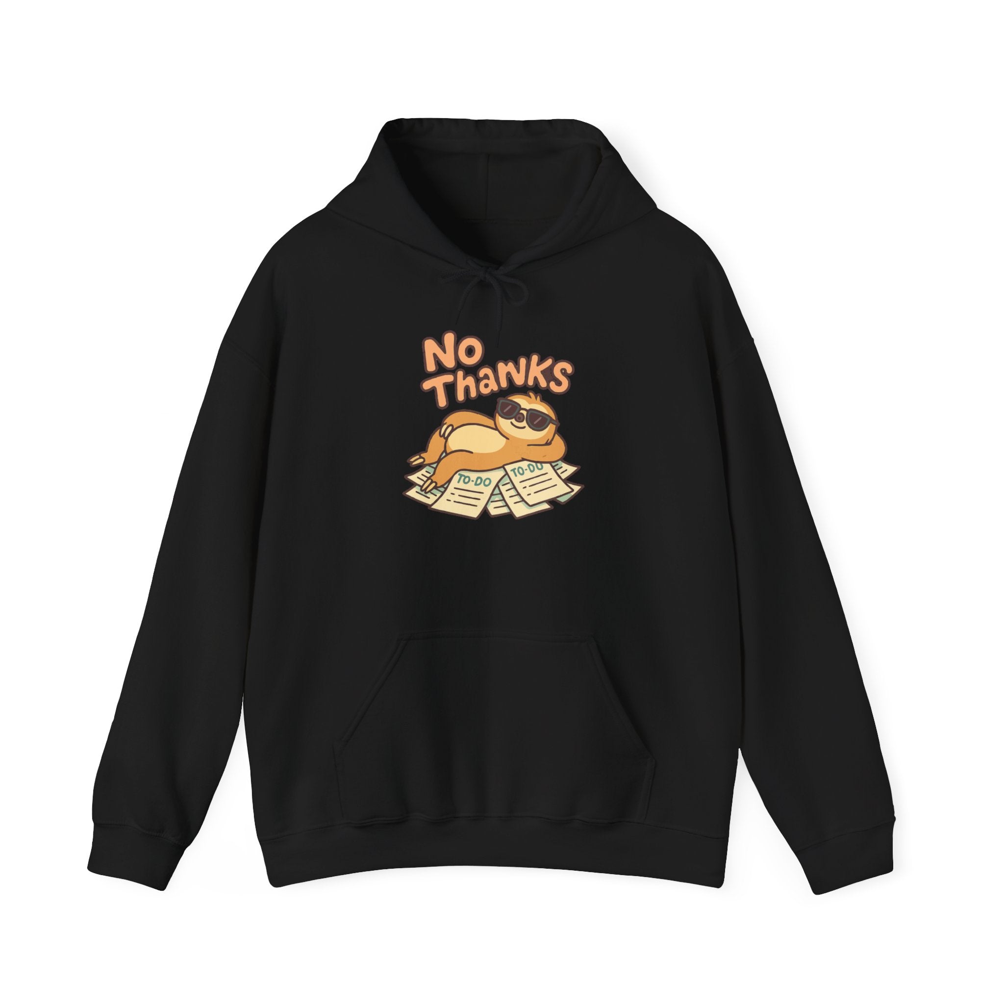No Thanks Unisex Hoodie - Casual Everyday Essential